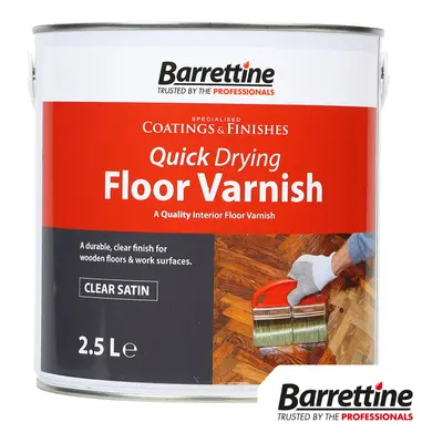 Barrettine Quick Drying Floor Varnish Tin 1 QDFV25