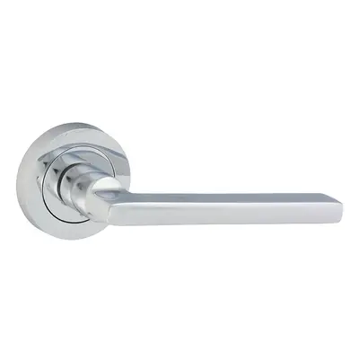 Timco Radmore Lever On Rose Handles - Polished Chrome Blister Pack 1 200318