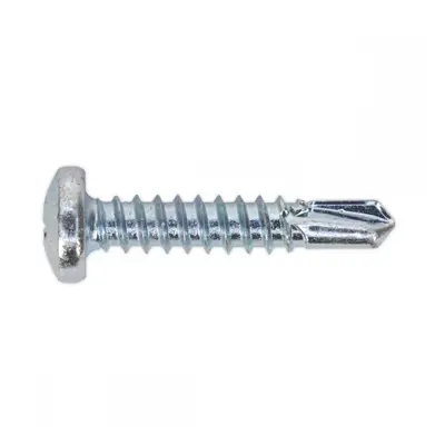 Sealey SDPH4825 Self-Drilling Screw 4.8 X 25Mm Pan Head Phillips Zinc Pack Of 100