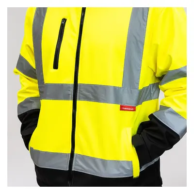 Timco Hi-Visibility Softshell Jacket - Yellow Bag 1 HVSJSML