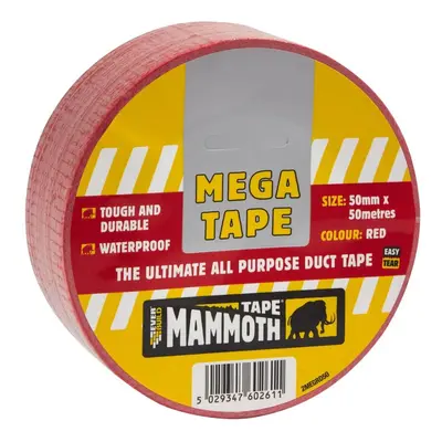 Everbuild Mega All Purp Tape Red 50Mm 50Mtr