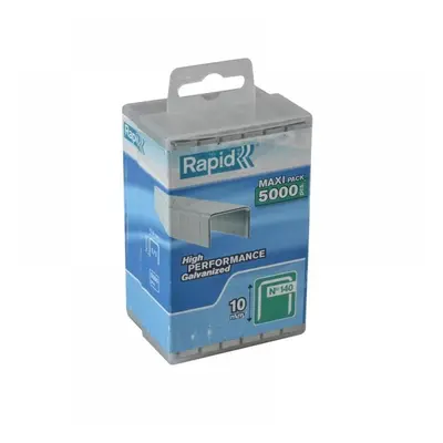 Rapid 40303090 140/10 10Mm Galvanised Staples (Poly Pack 5000)