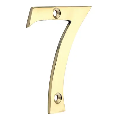 Timco Door Numeral 7 - Polished Brass Bag 1 200039