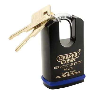 Draper Expert 64196 Heavy Duty Padlock And 2 Keys With Shrouded Shackle 46Mm each