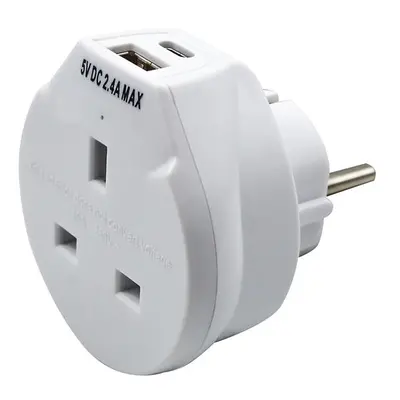 Uni-Com Travel Socket With Usb Charger TM5UC