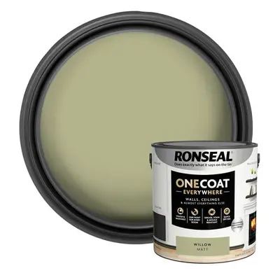 Ronseal One Coat Everywhere Interior Willow Matt 2.5 Litre KCB.7015103.62304.76