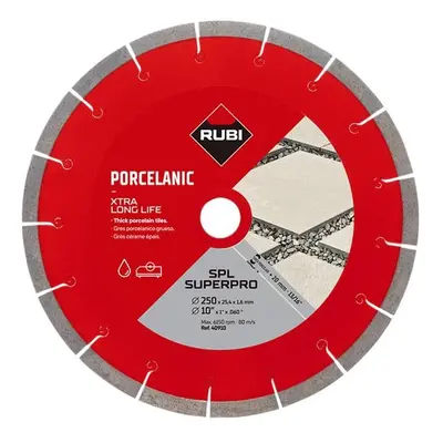 Rubi Tiling Tools 40910 Spl 250 Ext Superpro Diamond Blade 250Mm