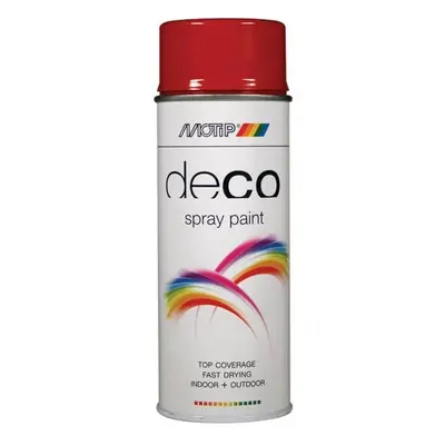 Motip® 01628 Deco Spray Paint High Gloss Ral 3000 Flame Red 400Ml