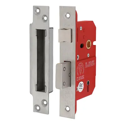 Timco 5 Lever British Standard Ce Sashlock - Stainless Steel - Satin Box 1 675834