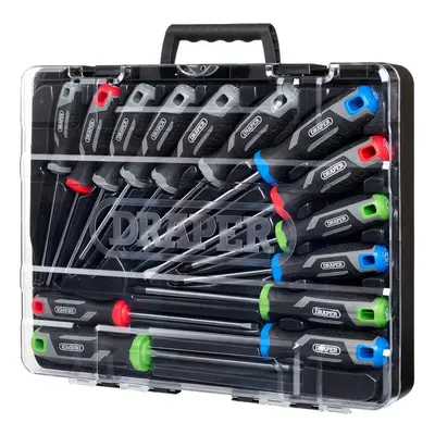 Draper Soft Grip Screwdriver Set With Draper Tx-Star® (14 Piece) Pk 1 13437