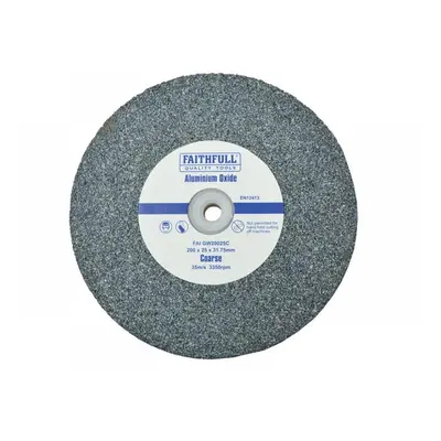 Faithfull General Purpose Grinding Wheel 200 X 25Mm Coarse Alox