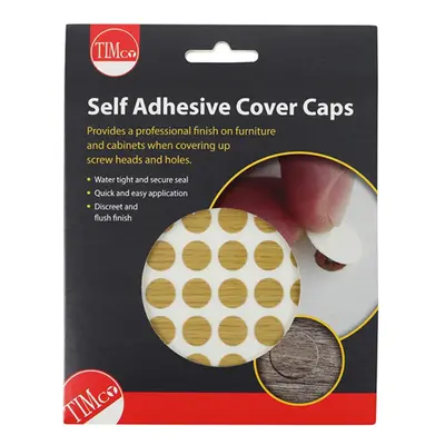 Timco COVEROA13 Self-Adhesive Cover Caps - Oak 13Mm Pack 112