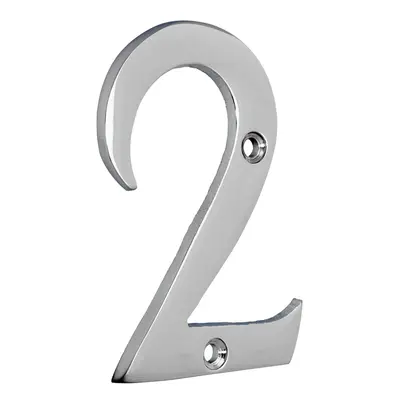 Timco Door Numeral 2 - Polished Chrome TIMpac 1 200081P