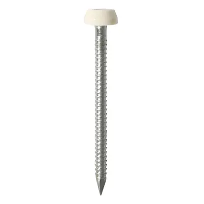 Timco PP30CC Polymer Headed Pins - A4 Stainless Steel - Cream 30Mm Box 250