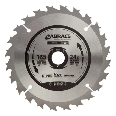 Abracs Tct16524 Tct Circular Saw Blade For Wood 165 X 20Mm X 24T