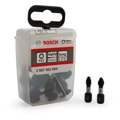 Bosch 2607002804 Pozi 2 Impact Control Screwdriver Bits (Pack Of 25)