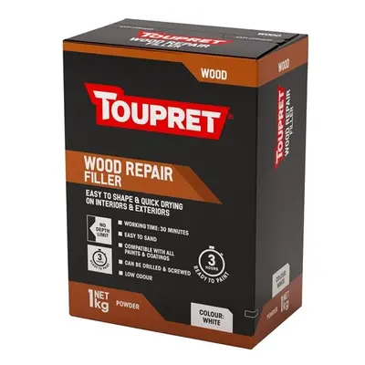 Toupret Wood Repair Filler White 1Kg TTREPBOW01GB