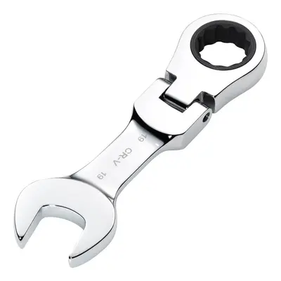 Draper Hi-Torq® Metric Stubby Flexible Head Ratchet Combination Spanner 19Mm each 1 27981