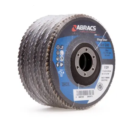 Abracs Abfz115B040 Pro Zirconium Flap Disc 115Mm 40 Grit (5 Pack)