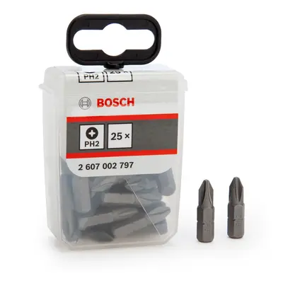 Bosch 2607002797 Ph2 Extra Hard Screwdriver Bits (Pack Of 25)