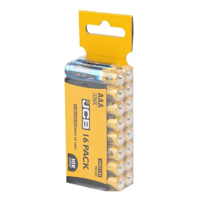 Jcb Ultra Alkaline Batteries Trade Pack Pack 16 S8809