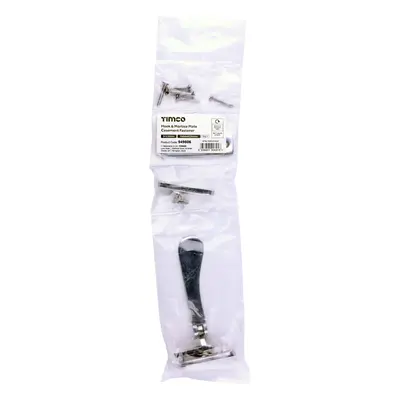 Timco Hook & Mortice Plate Casement Fastener - Polished Chrome Bag 1 949606