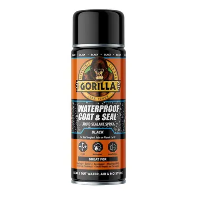 Gorilla Glue 115173 Waterproof Coat & Seal Spray Black 450Ml