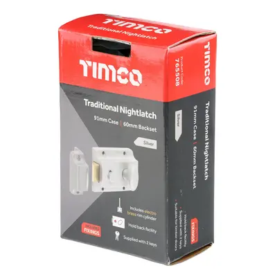 Timco Traditional Nightlatch - Silver Box 1 765508