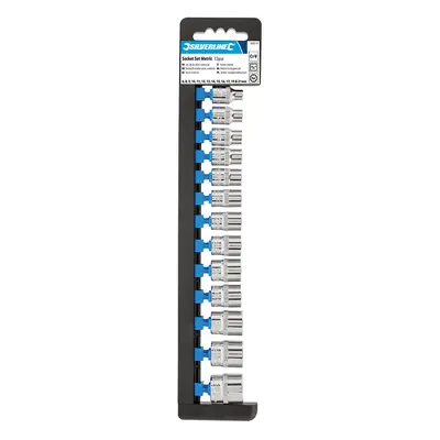 Silverline 868518 Socket Set 3/8in Drive 6Pt Metric 13Pce 6 - 21Mm Each 1