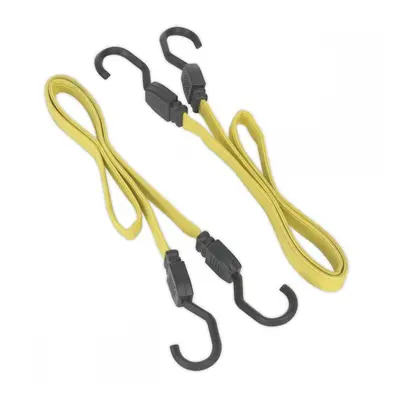 Sealey BCS18 Flat Bungee Cord Set 2Pc 910Mm