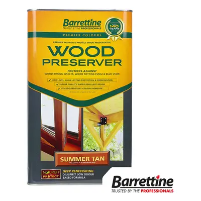 Barrettine Wood Preserver - Summer Tan Tin 1 WOST005