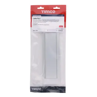 Timco Letter Plate - Satin Anodised Aluminium TIMbag 1 725979