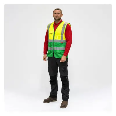 Timco Hi-Visibility Executive Vest - Yellow & Green Bag 1 HVVYGXL