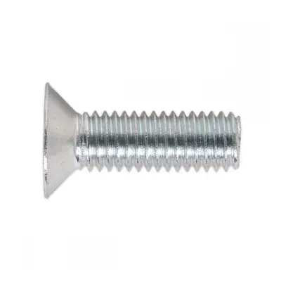 Sealey MSC825 Machine Screw M8 X 25Mm Countersunk Pozi Zinc Pack Of 50