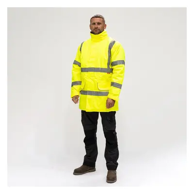 Timco Hi-Visibility Parka Jacket - Yellow Bag 1 HVPJ3XL