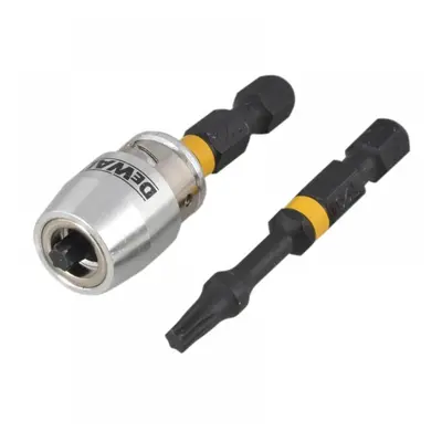 Dewalt DT70537T-QZ Impact Torsion Bits Tx0 X 50Mm (X2) And Magnetic Screwlock Sleeve