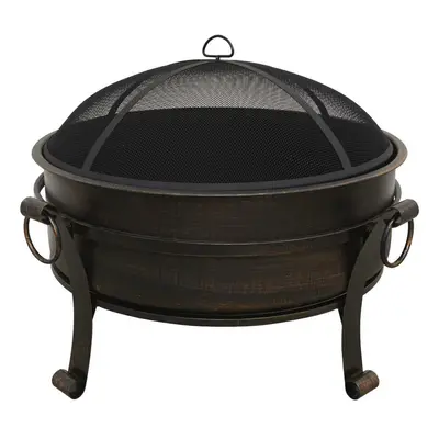 Sealey DG42 Dellonda 30in Deluxe 2-In-1 Outdoor Fire Pit & Coffee Table Antique Bronze Effect