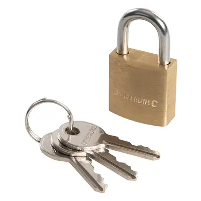 Silverline MSS01 Brass Padlock 20Mm Each 1