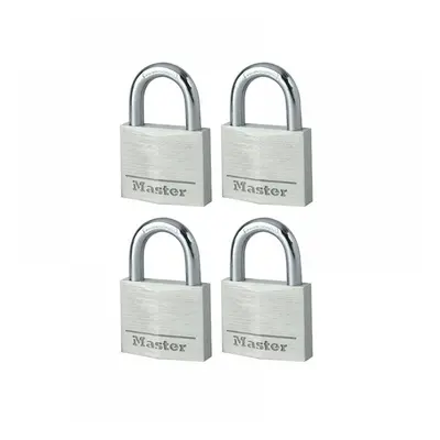 Master Lock 9140EURQNOP Aluminium 40Mm Padlock 4-Pin - Keyed Alike X 4