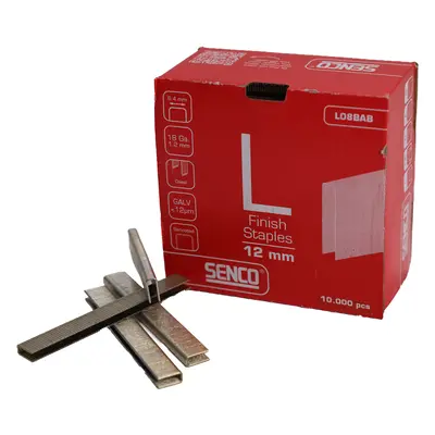 Senco L08BAB L Staple Galv ted 12.7Mm 18-Gauge Box 10000