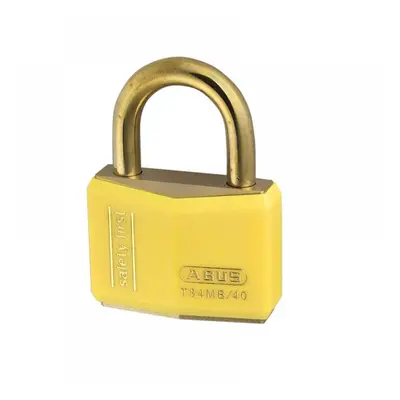 Abus Mechanical 45398 T84Mb/40Mm Yellow Rustproof Padlock Keyed Alike 8402