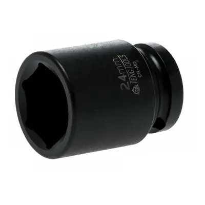 Teng 920524N Impact Socket Hexagon 6-Point 1/2In Drive 24Mm