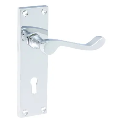 Timco Victorian Scroll Lock Handles - Polished Chrome Blister Pack 1 200034