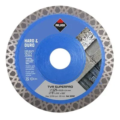 Rubi Tiling Tools 30987 Tvr125 Tvr Superpro Diamond Blade 125Mm