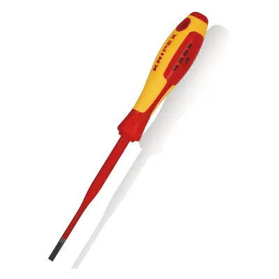 Knipex 982040Sl Vde Slim Slotted Screwdriver 1000V 4.0Mm X 202Mm