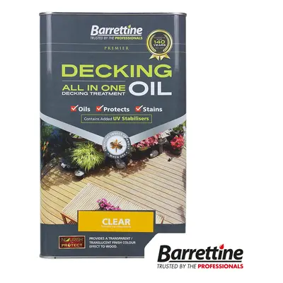 Barrettine Decking Oil All In One - Clear Tin 1 DOCL005