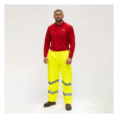 Timco Hi-Visibility Elasticated Waist Trousers - Yellow Bag 1 HVETRSLRG