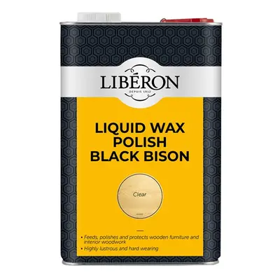 Liberon 126890 Liquid Wax Polish Black Bison Clear 5 Litre