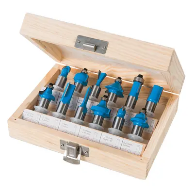 Silverline 251591 12Mm Tct Router Bit Set 12Pce 12Mm Each 1