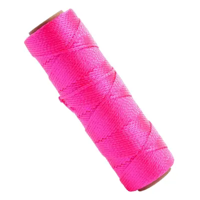 Marshalltown M631 Braided Nylon Brick Line Fluorescent Pink 250Ft